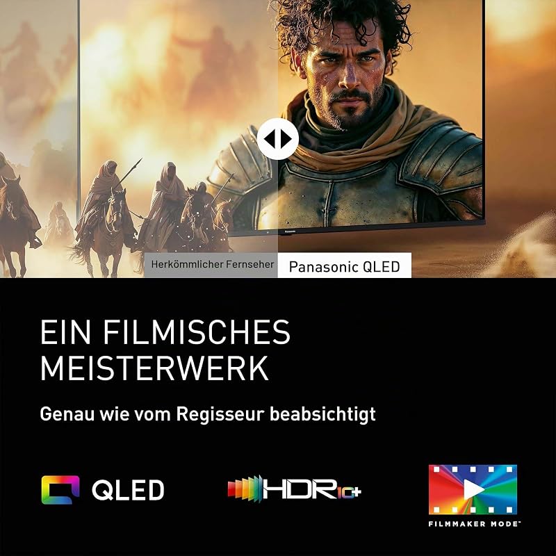 Premium TV-50W85BEZ, W85B Serie, 50 Zoll, 4K Ultra HD QLED Smart TV, 2025, 120 Hz, Fire TV, Dolby Vision und Atmos, Game Mode Extreme, Alexa, Apple Support, Bluetooth, Schwarz