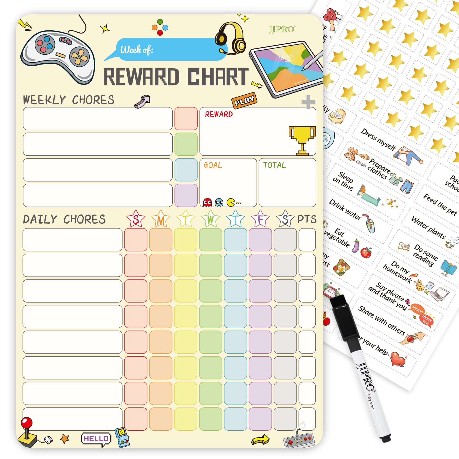 Mua Chore Chart for Kids at Home,Video Game Magnetic Reward Chart for ...