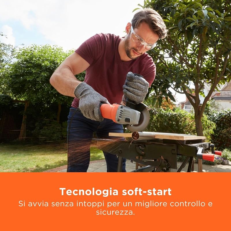 Smerigliatrice angolare a filo da 710W, 15 mm, BEG010-QS