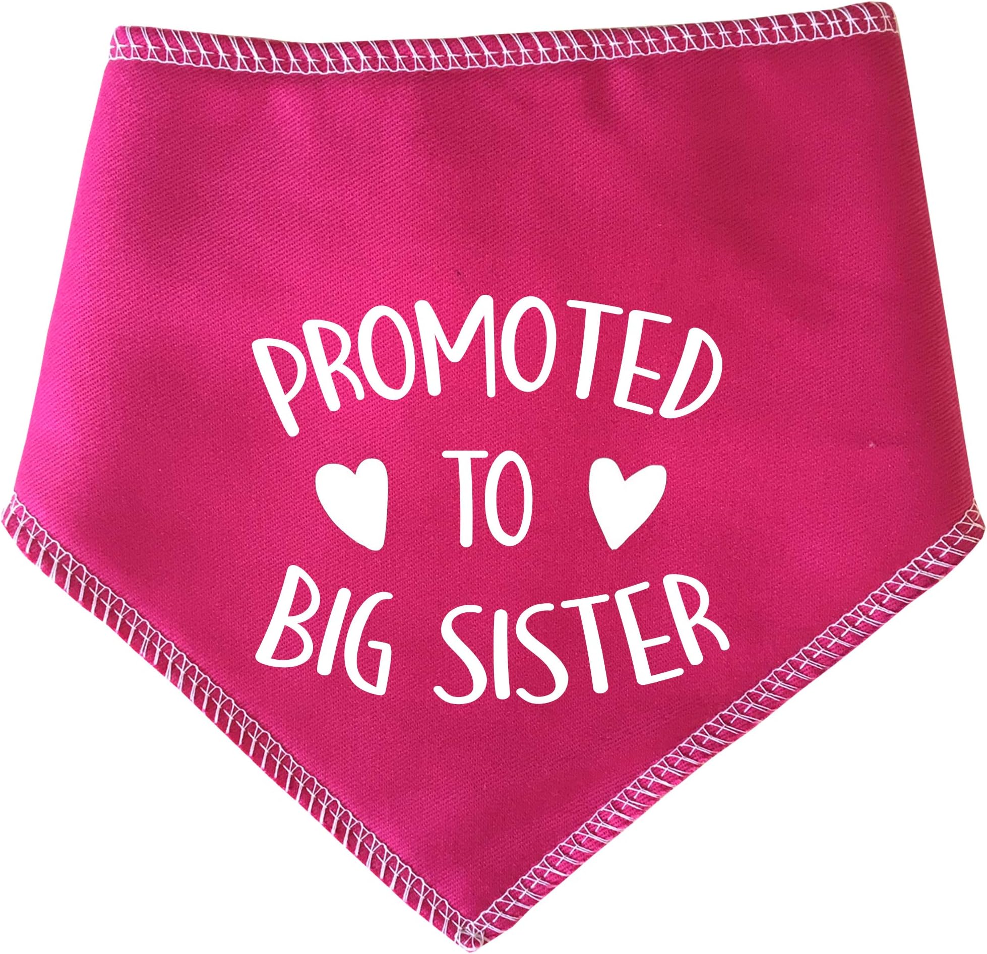 Spoilt Rotten Pets S1 Pink Promoted To Big Sister Dog Bandana - For Dogs Baby Showers & Announcement Gender Reveal (S1 Tiny Dogs, Chihuahuas & Cats)