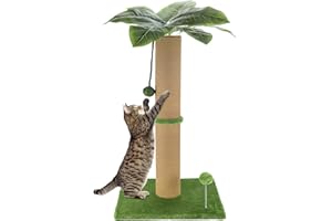 Ahomdoo Cat Scratching Post 36 Inches Heavy Duty Scratching Post with Palm Leaf Cat Tree Large Cat Scratch Post for Adult and Kitten