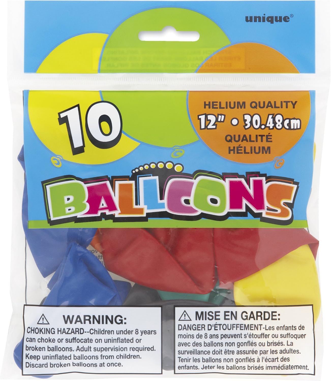 Assorted Color Premium Latex Balloons (30cm) Pack of 10 - Vibrant Party Decorations for Birthdays Weddings, and Events