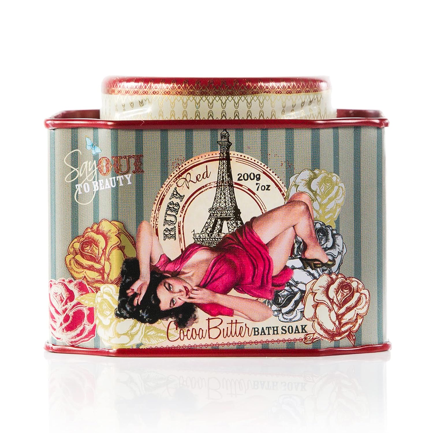 Barefoot Venus Epsom salt Bath Soak with cocoa butter (Ruby Red)