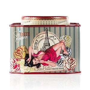 Barefoot Venus Epsom salt Bath Soak with cocoa butter (Ruby Red)