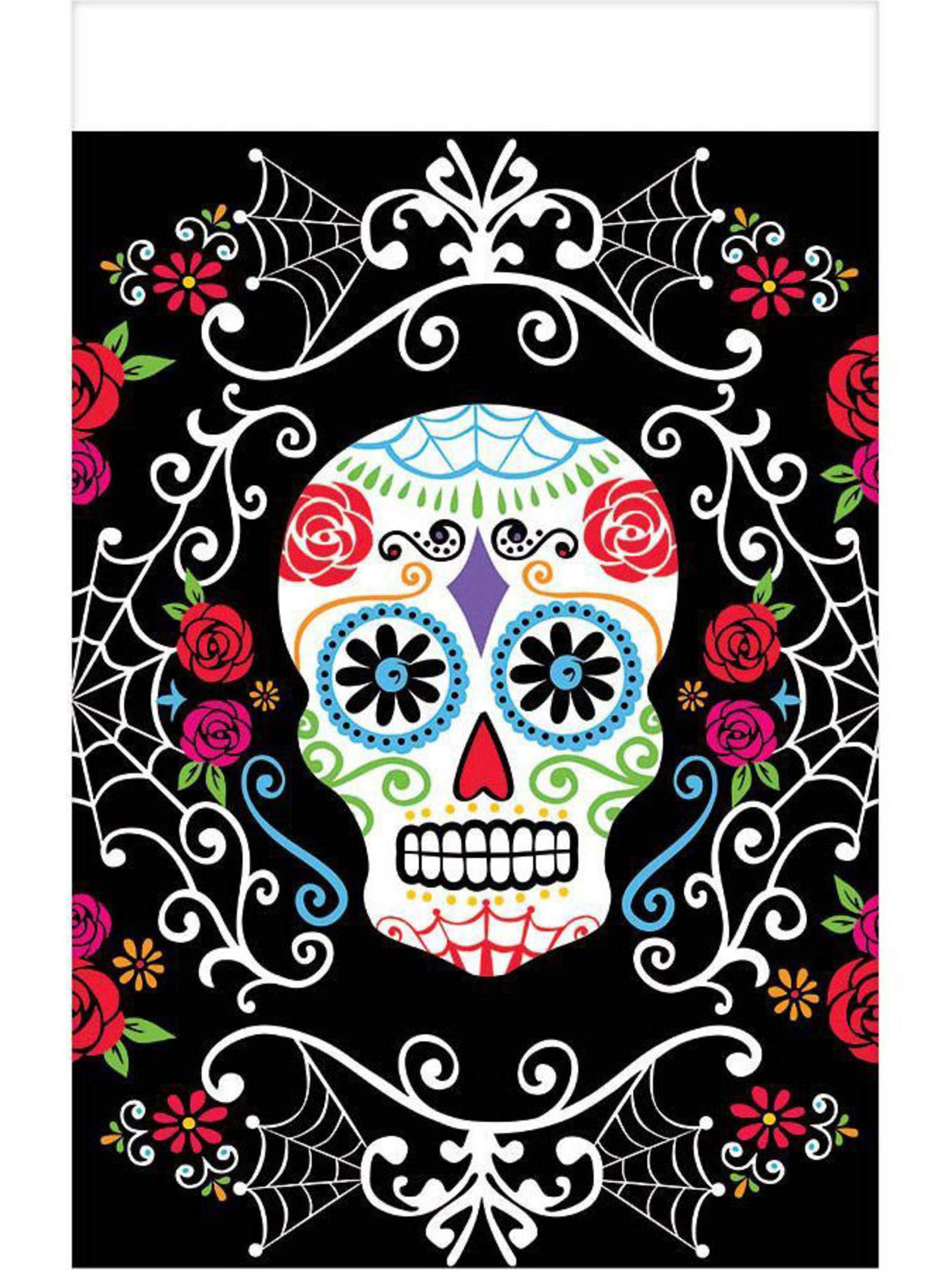 Amscan International 571519 Day Of The Dead Plastic Table Cover, 1.4 x 2.6 m