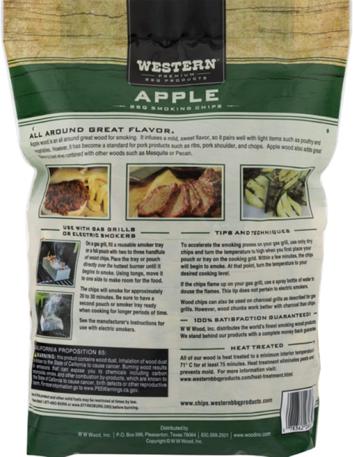 Western Premium BBQ Smoking Chips, Apple BBQ : Smoker Chips : Garden & Outdoor