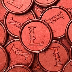 25Pcs Red Wax Seal Stickers Handmade Vintage