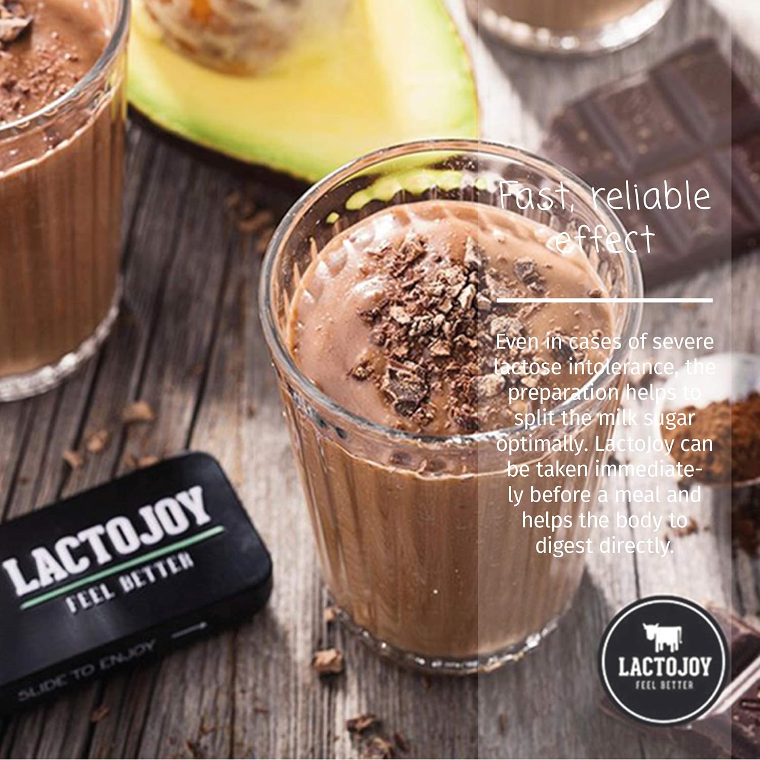 LactoJoy Lactase Tablets | Helps with Lactose Intolerance | Contains 2 x 80 Pcs of Extra-Strength Dose (14,500 FCC) Lactase Enzyme Tablets | 100% Vegan | Supports Lactose Digestion | Chemical Free: Health & Personal Care