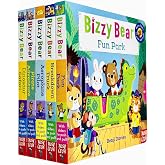 Bizzy Bear Series 5 Books Collection Bundle Set(Fun Park, Breakdown Truck, Aeroplane Pilot, Pirate Adventure &amp; Dinosaur Safari)(With Sliders to Push and Pull!)
