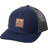 RVCA Men's Curved Brim Trucker Hat, Structured Hat with Curved Bill, Adjustable Snapback Closure