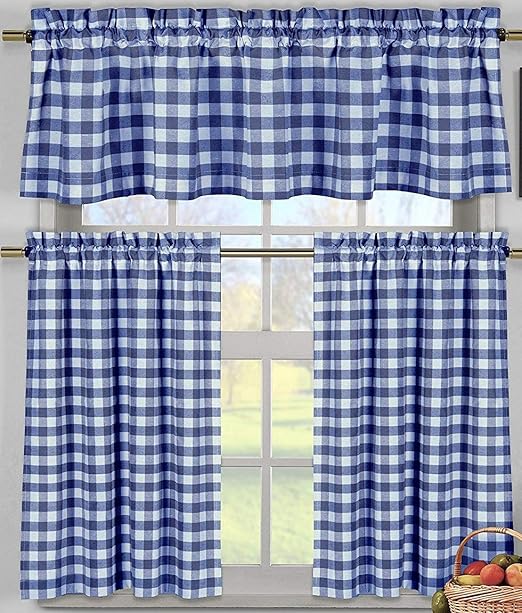 Lovemyfabric Gingham Checkered Plaid Design 3 Piece Kitchen