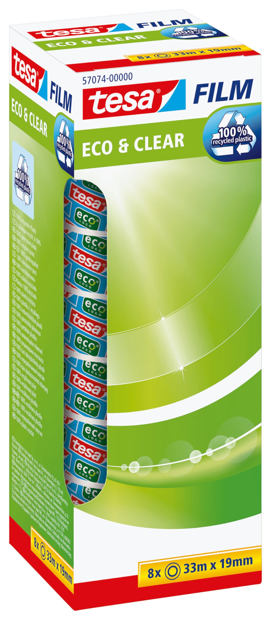 tesafilm ecoLogo 8 x 33M x 19MM