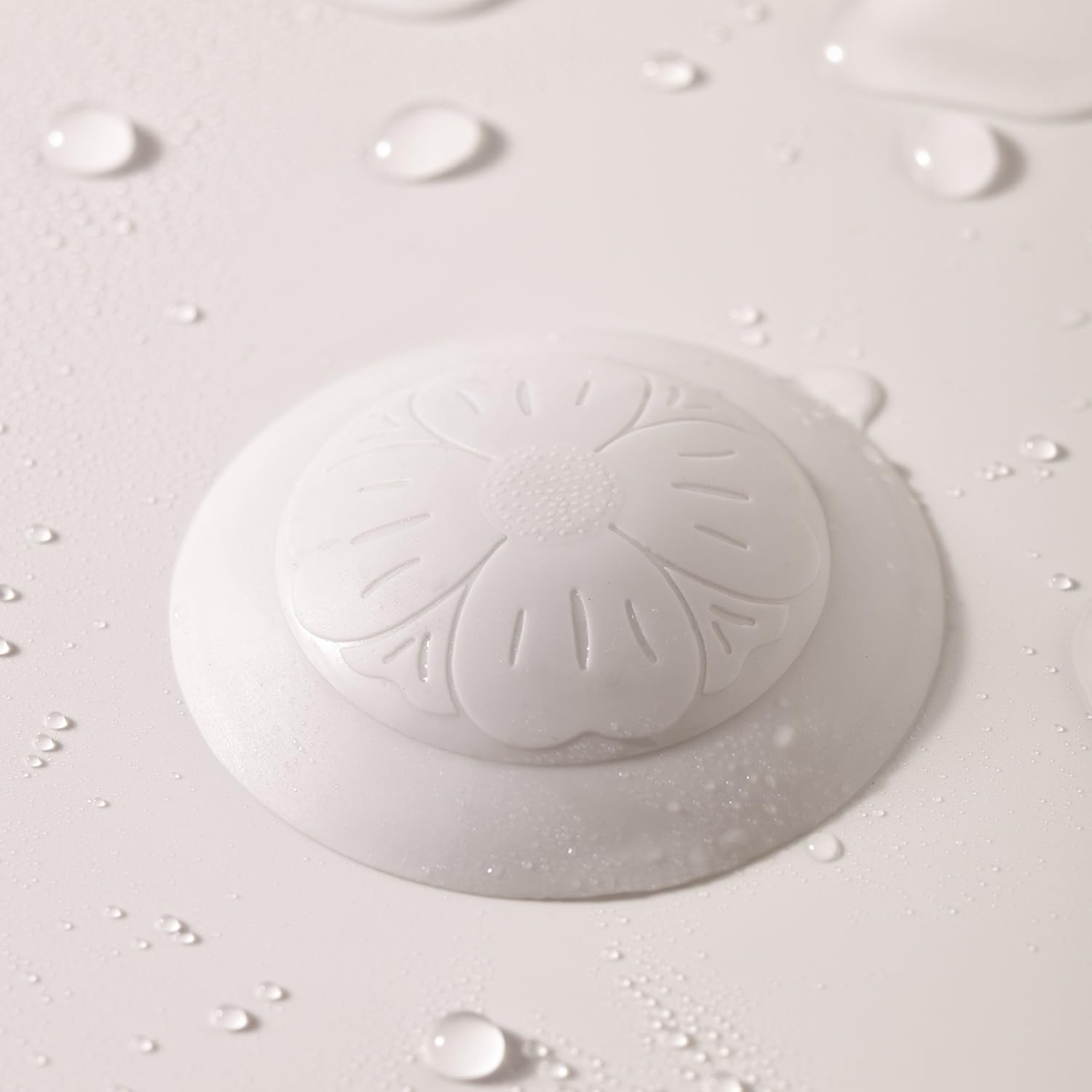 SlipX Solutions Snug Plug Bath Drain Stopper Seals Tightly Around Drain (Fits 1.5 Inch Open Drains, Great for Tubs, Easy Push Open/Close Design): Home & Kitchen