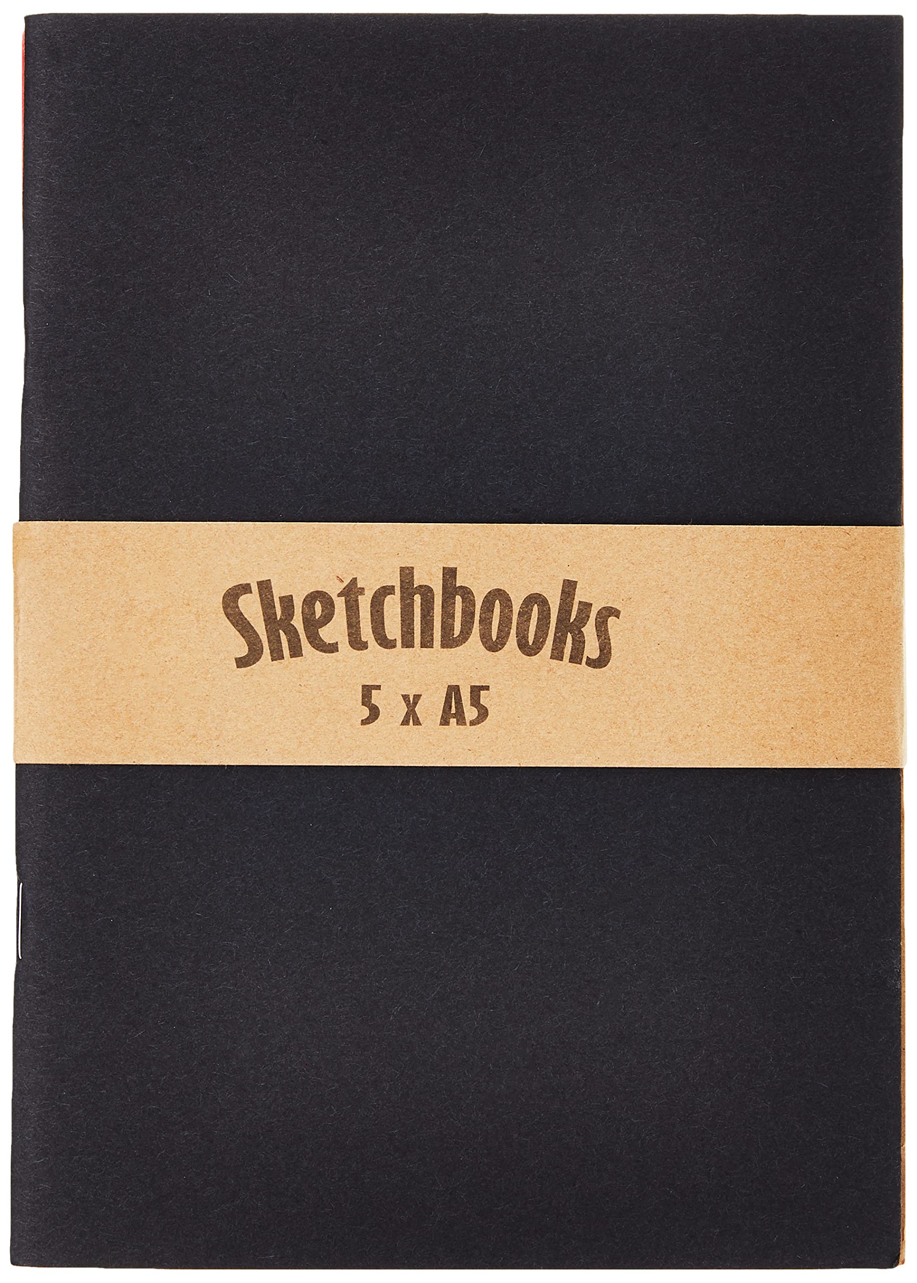 A5 Matt Sketchbook Bundle of 5 Assorted