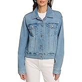 DKNY womens Lightweight Cotton Stretch Jean Jacket