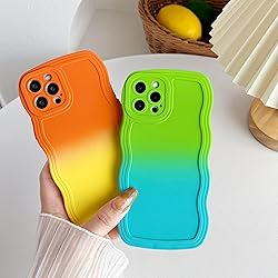 Caseative for iPhone 12 Pro Case,Solid Color Curly