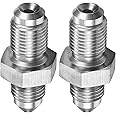 Cotonlake 3AN Male to M10x1.0 Male Inverted Flare Stainless Steel Brake Adapter Fitting Connector(2pcs)