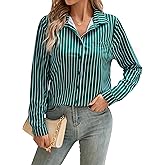 COUXILY Soft Non-Iron & Wrinkle-Free Button Down Shirts for Women,Breathable Long Sleeve Blouse Casual Work Dress Tops