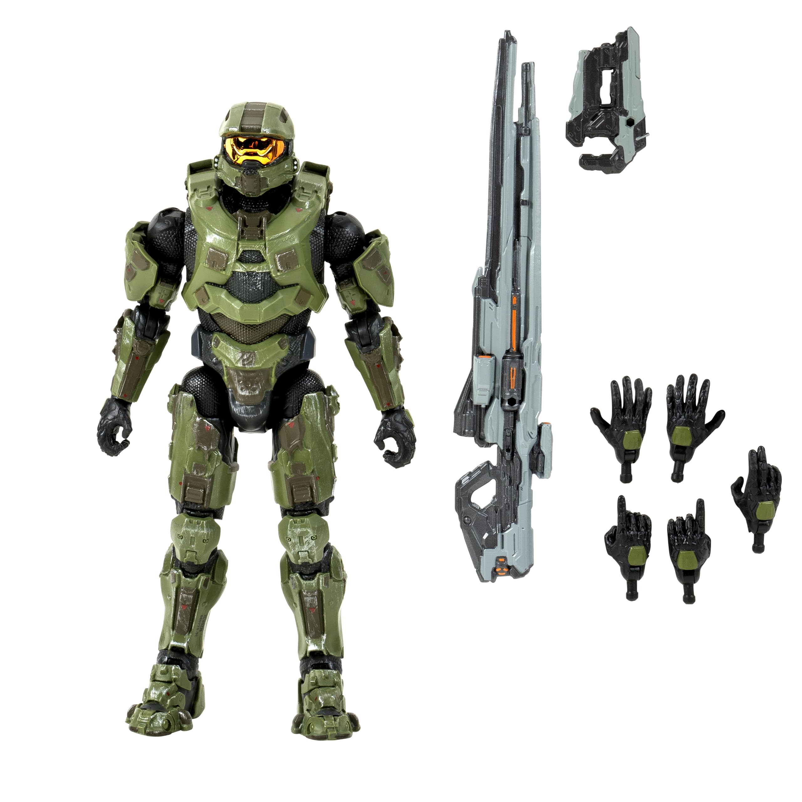 HALO Master Chief 5-6-Inch Articulated Figure with Weapon and Hand Accessories