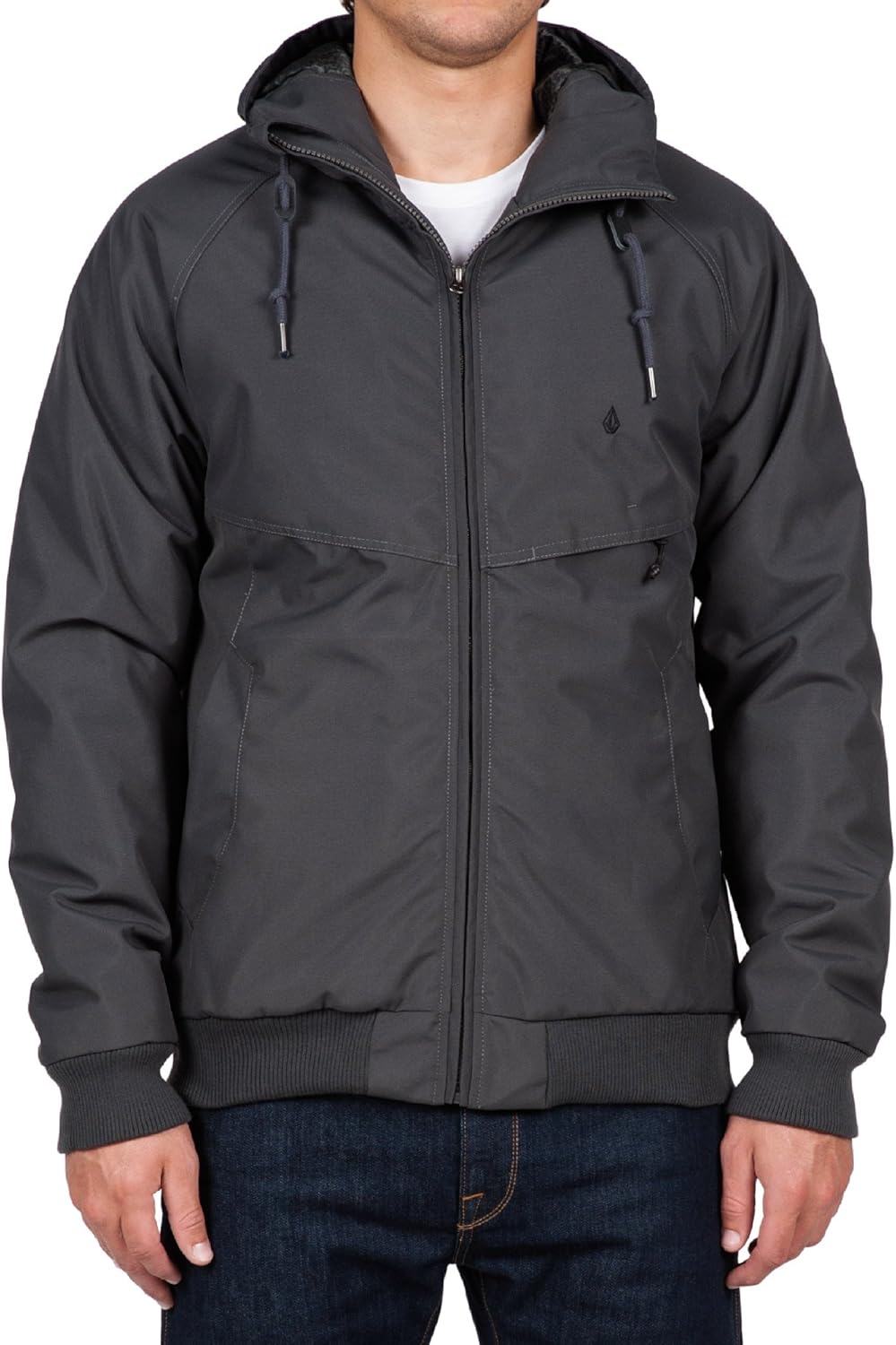 21新発 アウター メンズ Volcom Hernan Jacket A ボルコム 中綿ジャケット ジャケット フード Puレザー 防水 ブラック オリーブ グレー ストリート 16 16 秋冬 毎年人気の定番フードアウター 中綿入りで温かい仕上がりに 期間限定送料無料 Www