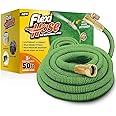 Flexi Hose Lightweight Expandable Garden Hose, No-Kink Flexibility, 3/4 Inch Solid Brass Fittings and Double Latex Core