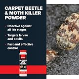 Rentokil PSC50 Carpet Moth and Beetle Killer Powder 150g view 3