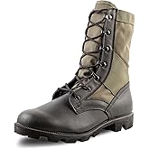 Belleville Men's 8" Canopy Jungle Boot - Breathable Tactical Boots - Shock-Absorbing Military Footwear - Panama Outsole Shoes - Full-Grain Cattlehide Leather - Soft-Toe Style - Low Heel Construction