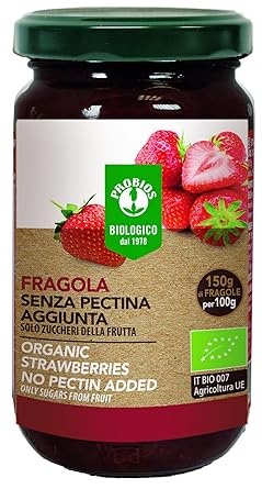 PROBIOS Erdbeer-Brotaufstrich - Gesüßt Nur mit Zucker aus Früchten, 3er Pack (3 x 220 g)