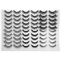 Bluesmurfs 30 Pairs Fales Eyelashes Bulk 3D Fluffy