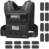APEXUP Weighted Vest Men, Adjustable Weight Vest for Running | 1000D Durable Nylon, Removable Cast Iron Weights, Reflective S
