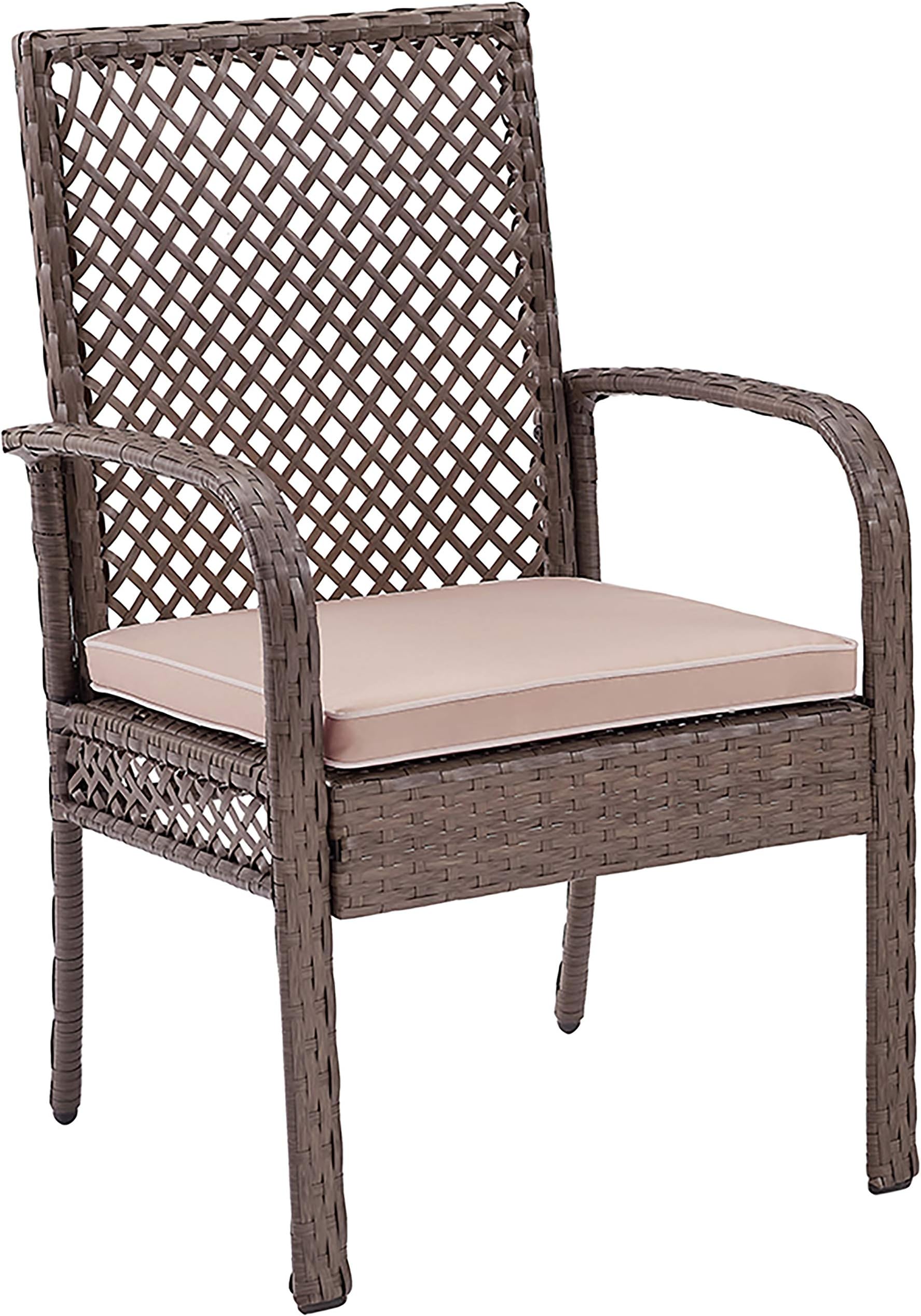 Crosley Furniture CO7177DW-SA Tribeca Outdoor Wicker Dining Chairs, Set of 4, Driftwood Grey