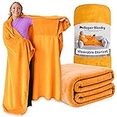 Super Blanky Wearable Blankets for Women, Adult Wearable Blanket Men, Valentine's Day Gifts for Her, Wife Birthday Gift Ideas