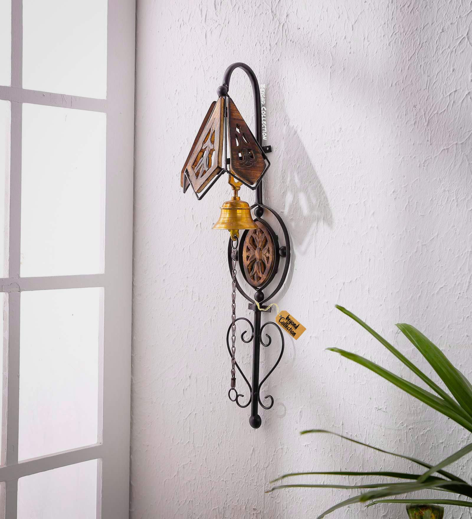 beyond collection Wrought And Cast Iron Brass Door Hanging (29 inch, Brown)