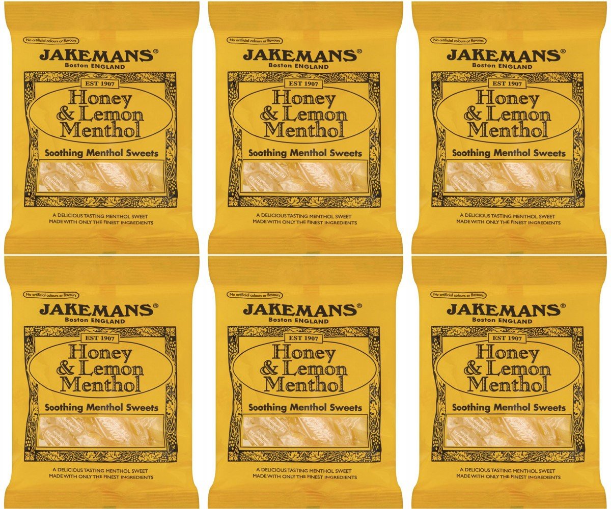 (6 PACK) - Jakemans - Honey & Lemon Bag | 100g | 6 PACK BUNDLE