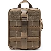 TSPRO MOLLE Tactical Medical Bag First Aid Kit EMT Pouch Rip-Away Utility IFAK Pouches for Military Outdoor Activities (Empty Med Bag Only)