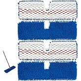 4 Pack Mop Replace Head for Ocedar Hardwood Floor'n More 3-Action Flip Mop,Mop Heads Replacements for Dry Wet Use,Chenille&amp;Microfiber Double Sided Mop Refills,Reusable Mop Pad for Multi Surface Floor