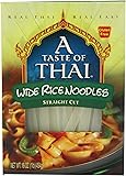 A Taste of Thai Wide Rice Noodles, 16-Ounce Boxes (Pack of 6)
