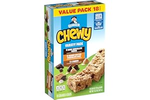 Quaker Chewy Granola Bars, Variety Pack, 18 Count