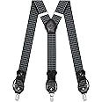 Kohentact Suspenders for Men with Clip & 6 Buttons 1.4in Y-Shape Stainless Steel
