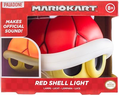 Luce Guscio Rosso Super Mario - Lampada con Suono Ufficiale Nintendo, Decorazione Gaming