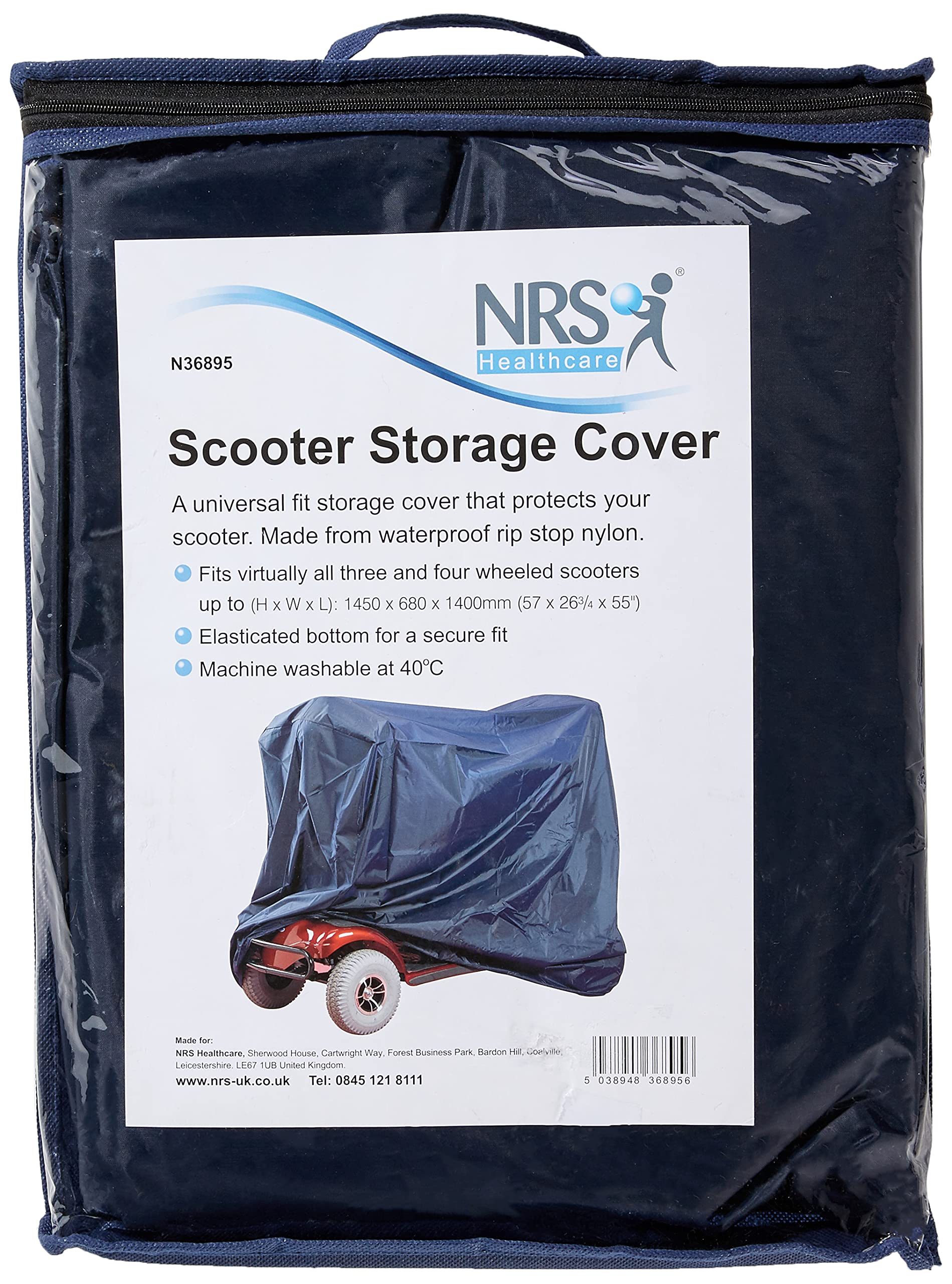 NRS Healthcare Scooter Storage Cover Elasticated and Washable- Waterproof