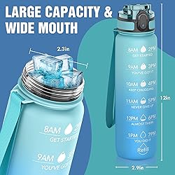 OLDLEY Water Bottles, 32oz Motivational Sports
