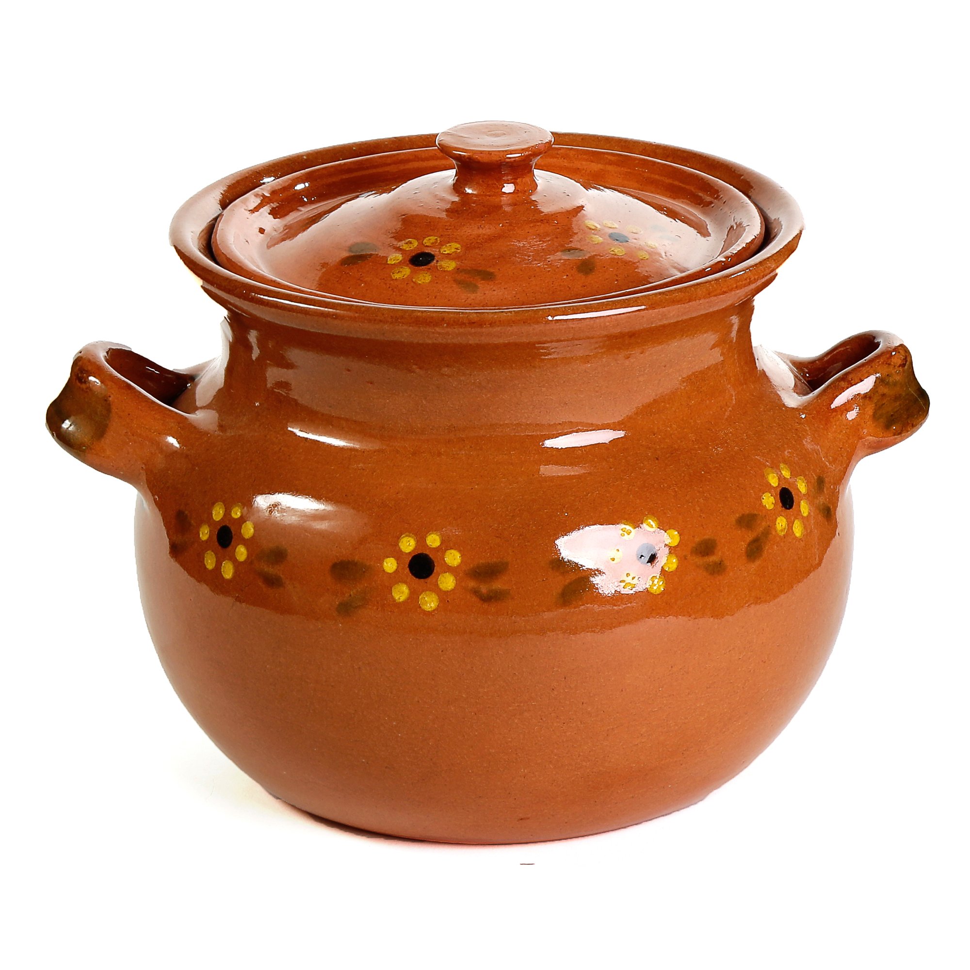 Ancient Cookware Mexican Clay Bean Olla (3 Quarts)