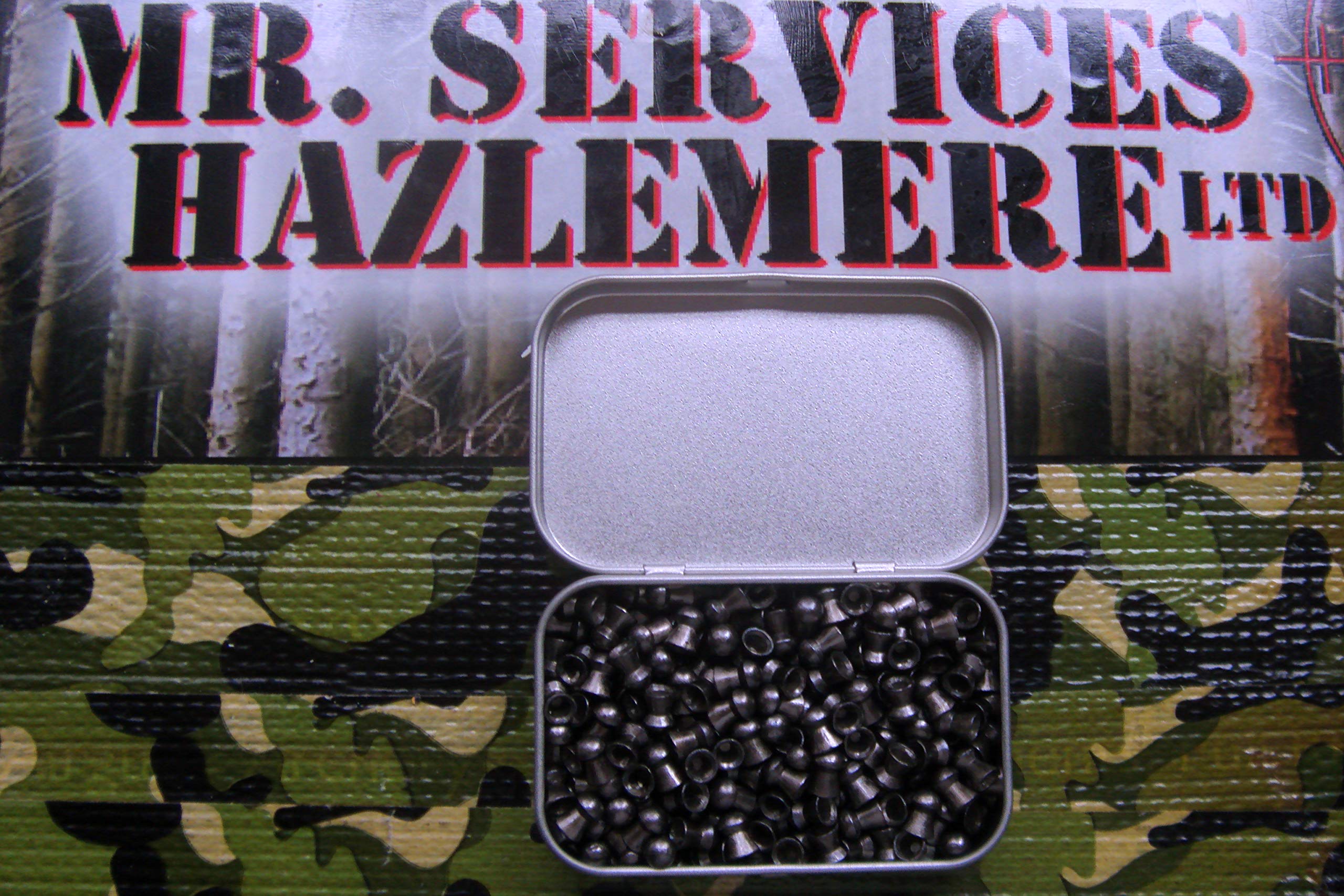 SURVIVAL TIN OF 250 x VICTORY SHOCK DOMED .22-5.5mm CALIBER AIR GUN PELLETS