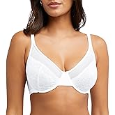 Bali Womens One Smooth U Lace Minimizer Bra, Underwire Full-Coverage Convertible Bra