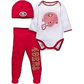 Gerber Unisex Baby NFL Team Footed Pant and Bodysuit Gift Set