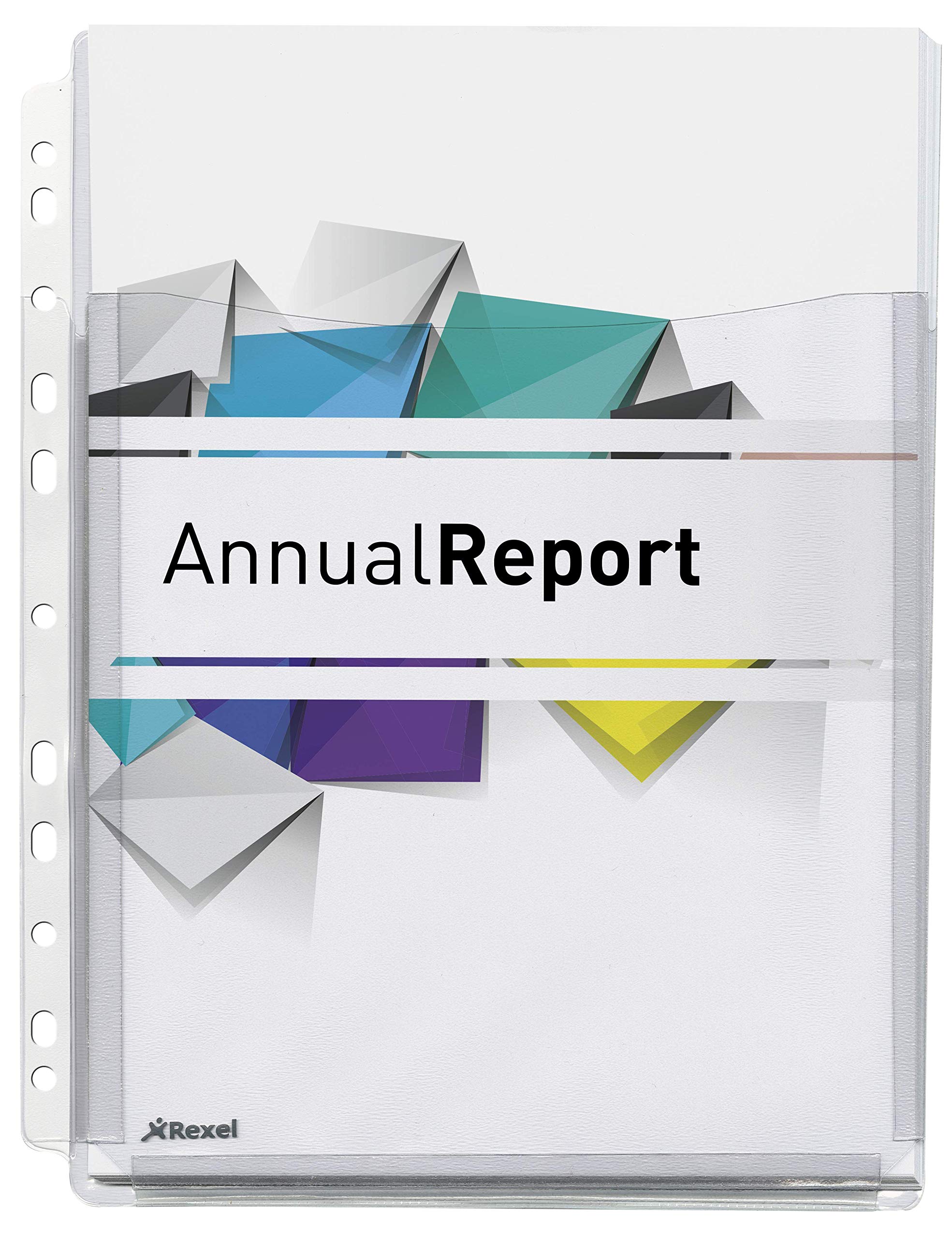 Rexel A4 Extra Capacity Pocket with Front Sleeve (Clear)