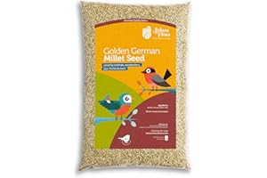 Schoen Farms Golden German Millet – 1.36 kg Bag – Natural Wild Bird Food for Quail, Doves, Finches & Sparrows – Grown in Cana