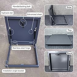 VOLDAX Rooftop Hatch Lid Rainproof Attic Skylight