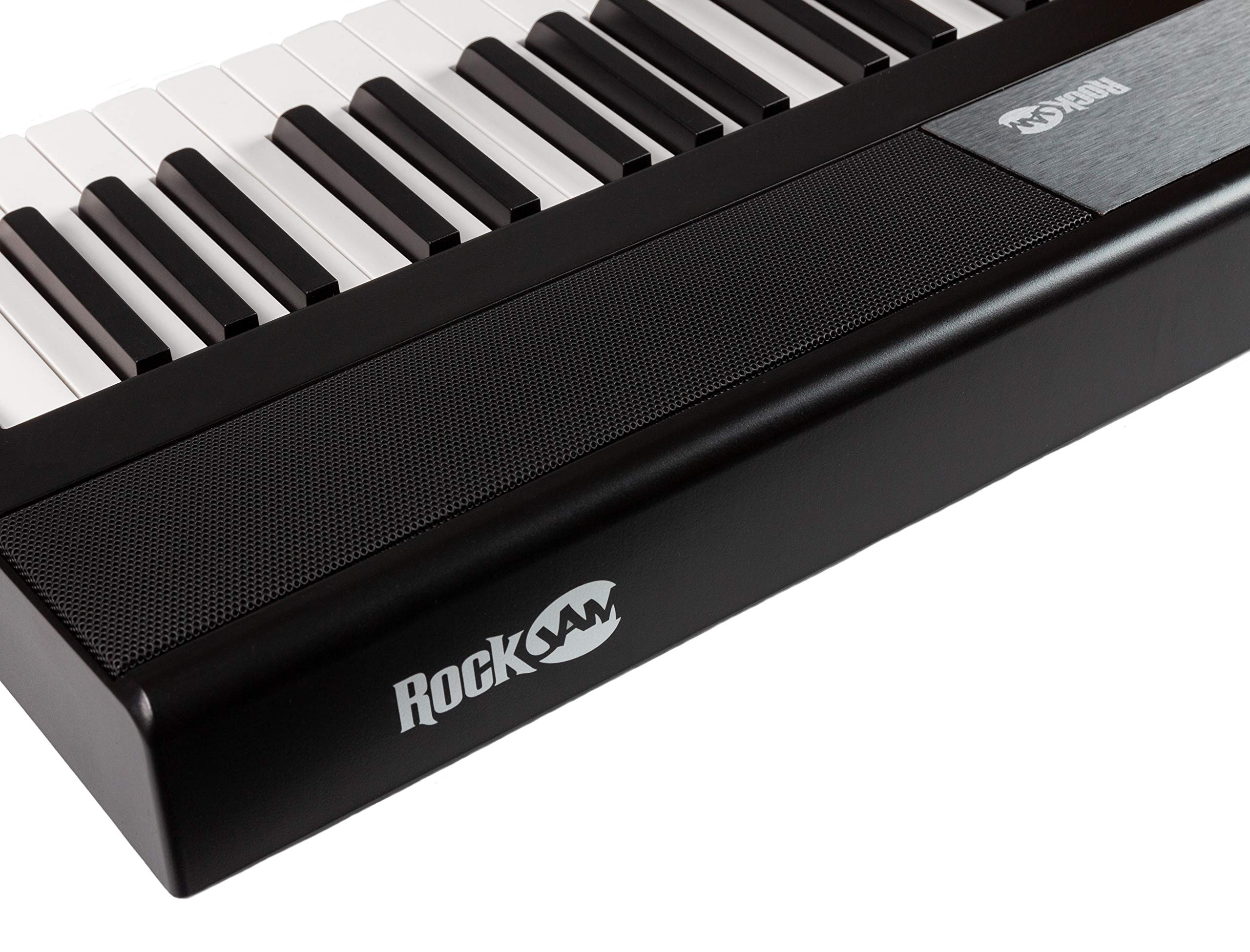 RockJam 88 Key Digital Piano Keyboard Piano with Full Size Semi-Weighted Keys, Power Supply, Sheet Music Stand, Piano Note Stickers & Simply Piano Lessons 8